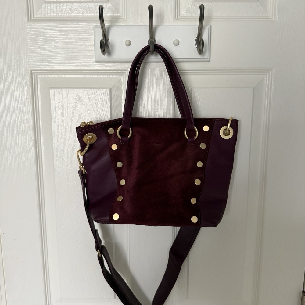 Hammitt Los Angeles Daniel Medium Purple Gold Leather Crossbody Bag Purse EUC - Picture 14 of 16
